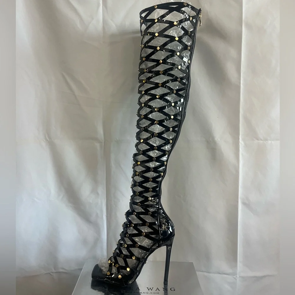 Azalea Wang Ravishing Caged Sandal - Picture 8 of 12